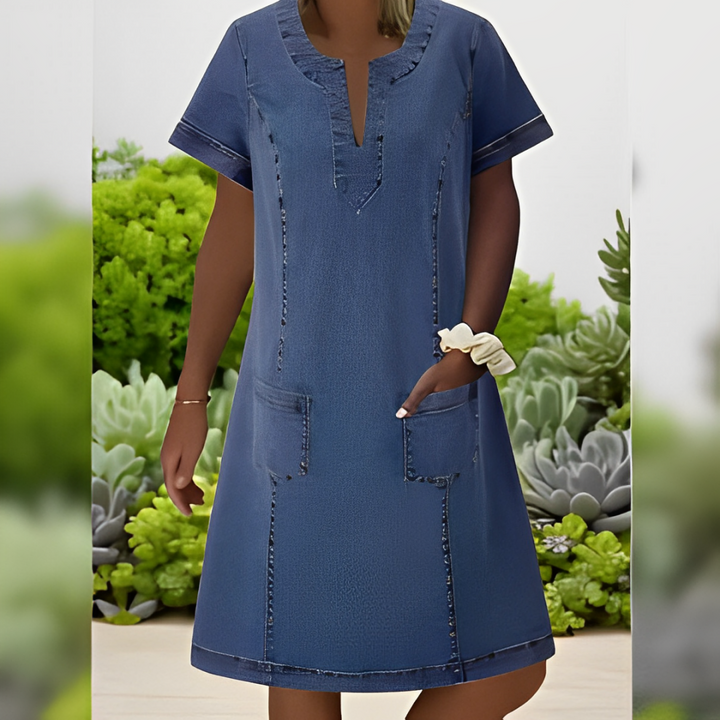Vestido MIDI - Mar Azul