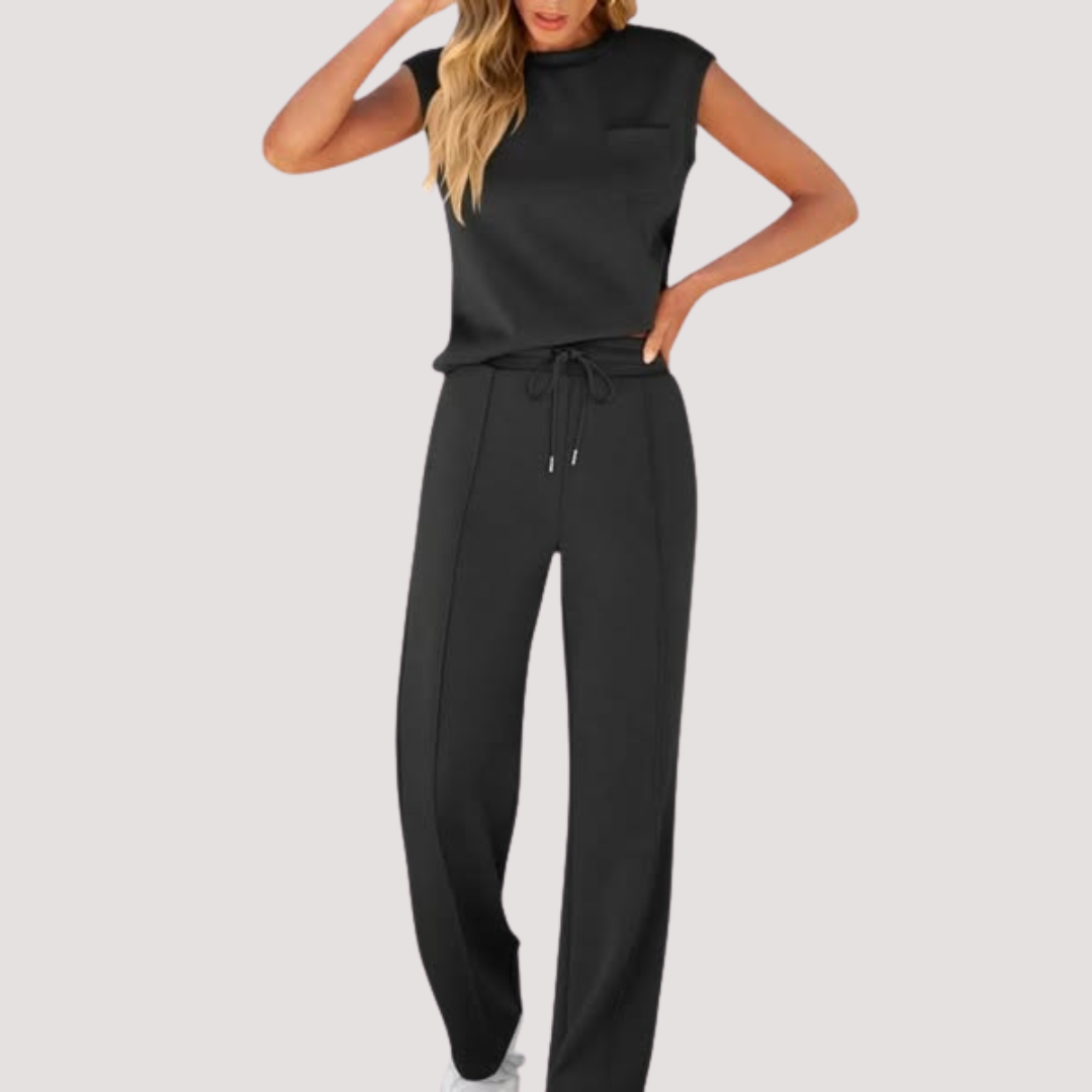 LA VENECIA | Valeria™ – Conjunto Informal de Verano Suave para Estar por Casa