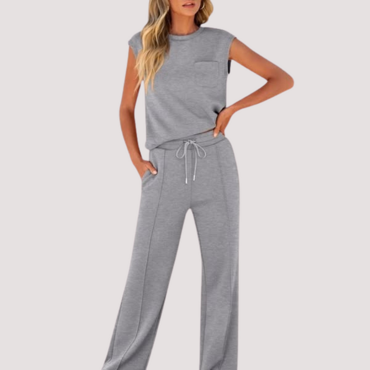 LA VENECIA | Valeria™ – Conjunto Informal de Verano Suave para Estar por Casa