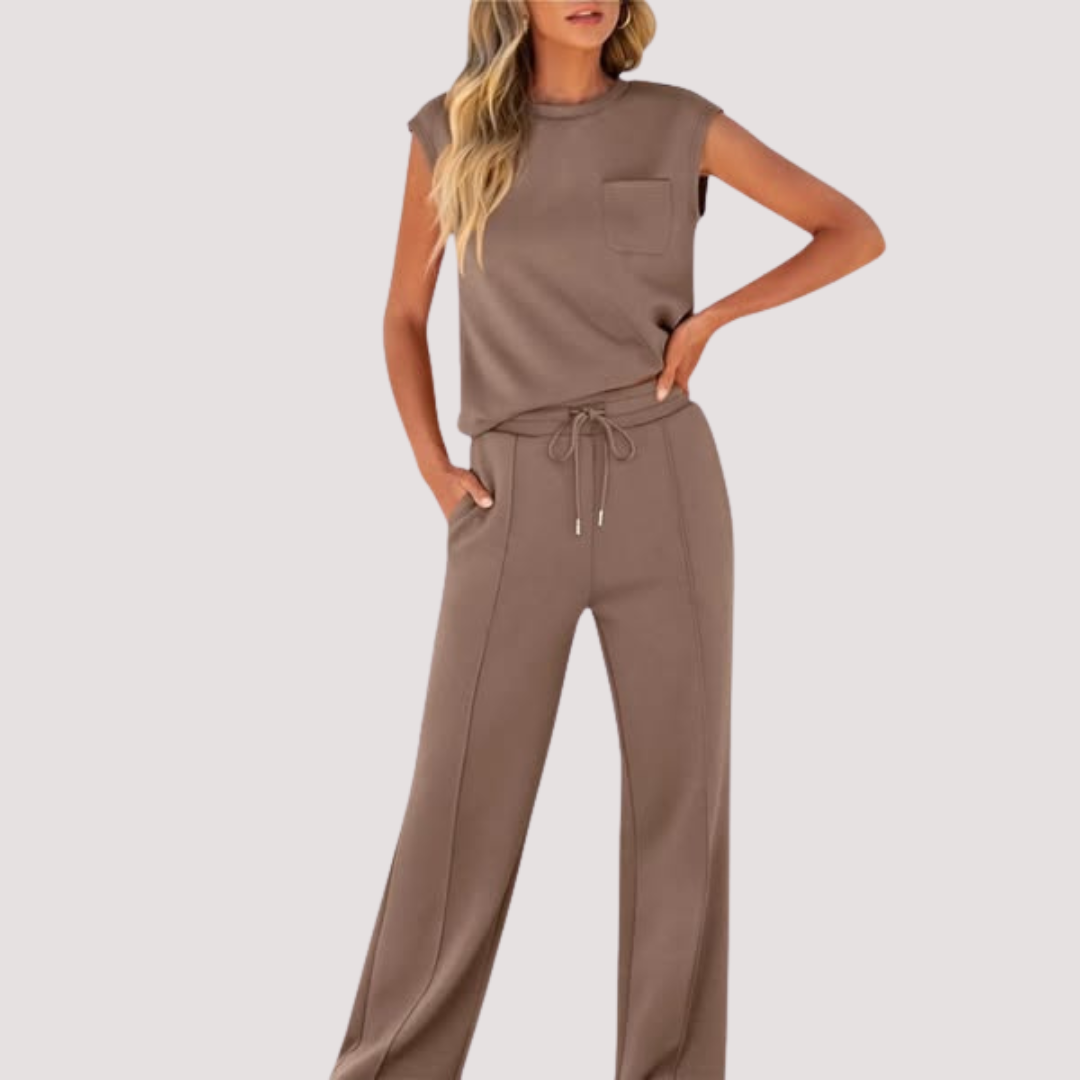 LA VENECIA | Valeria™ – Conjunto Informal de Verano Suave para Estar por Casa