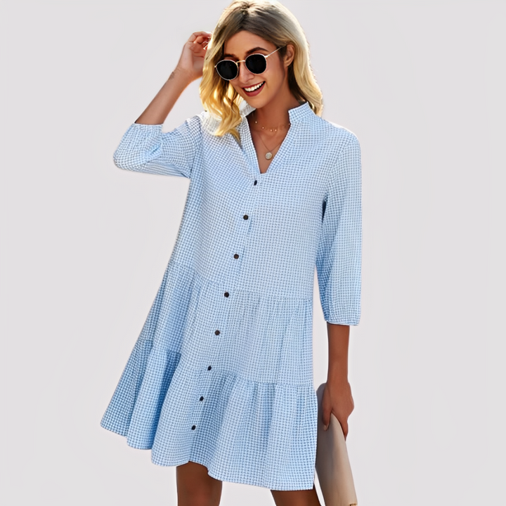 LA VENECIA | Josefa™ - Vestido Midi Fluido para el Día