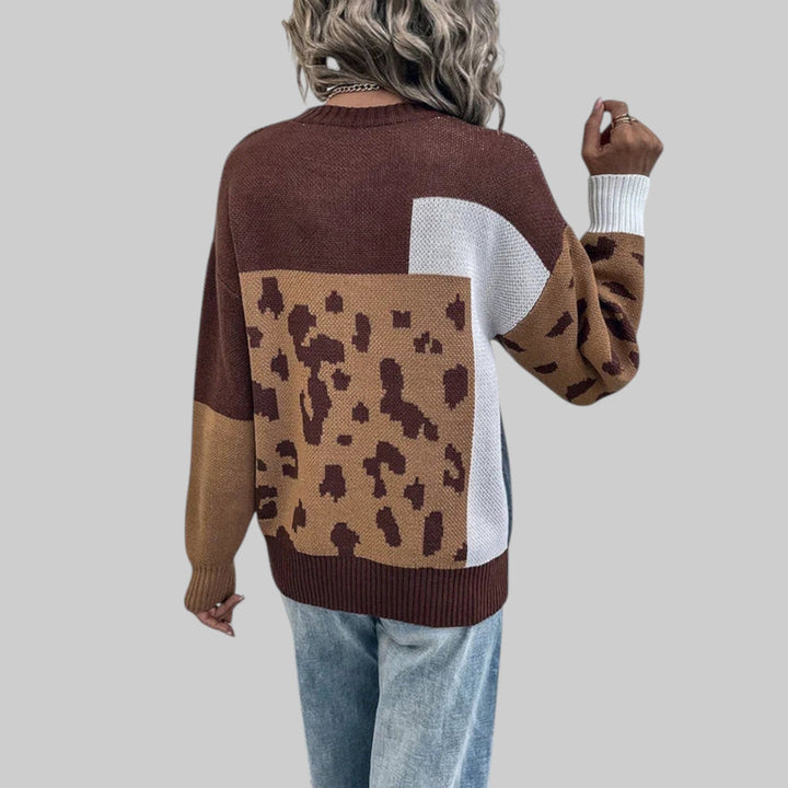 Le clair - camiseta vintage leopardo patchwork