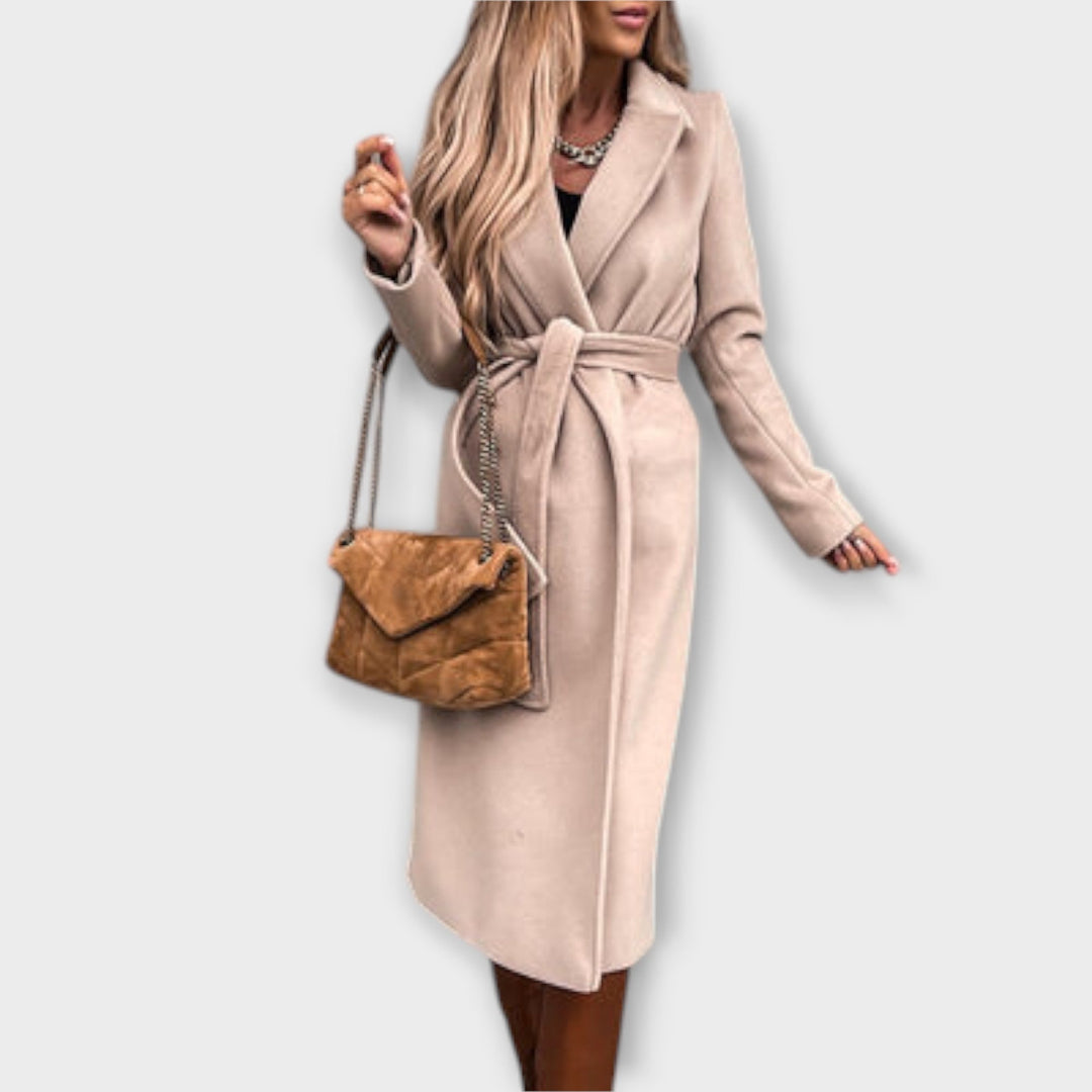 LA VENECIA | Eliza™ - Elegante Abrigo Largo con Cinturón
