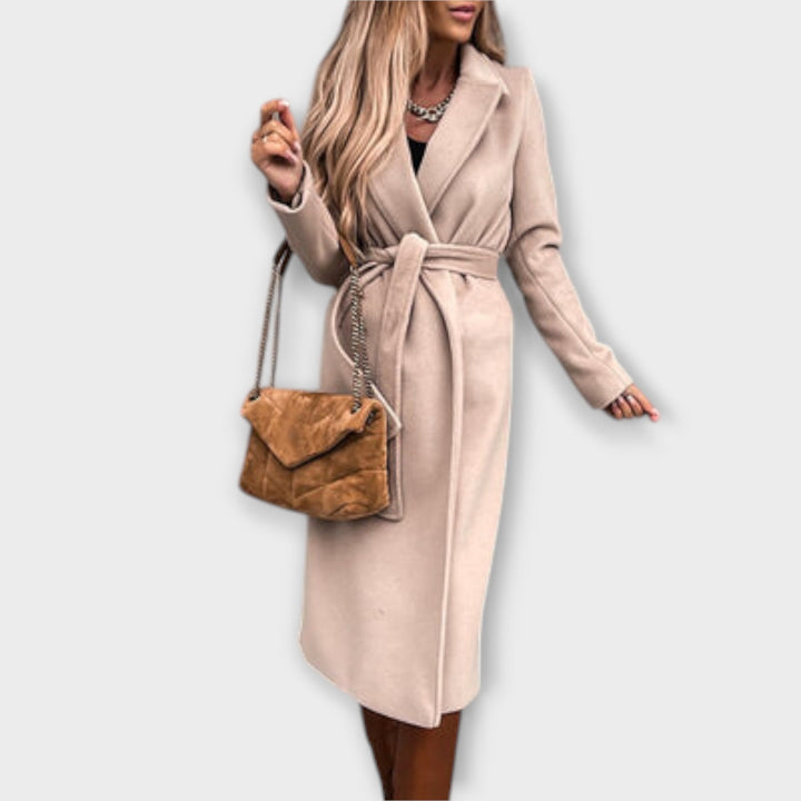 LA VENECIA | Eliza™ - Elegante Abrigo Largo con Cinturón