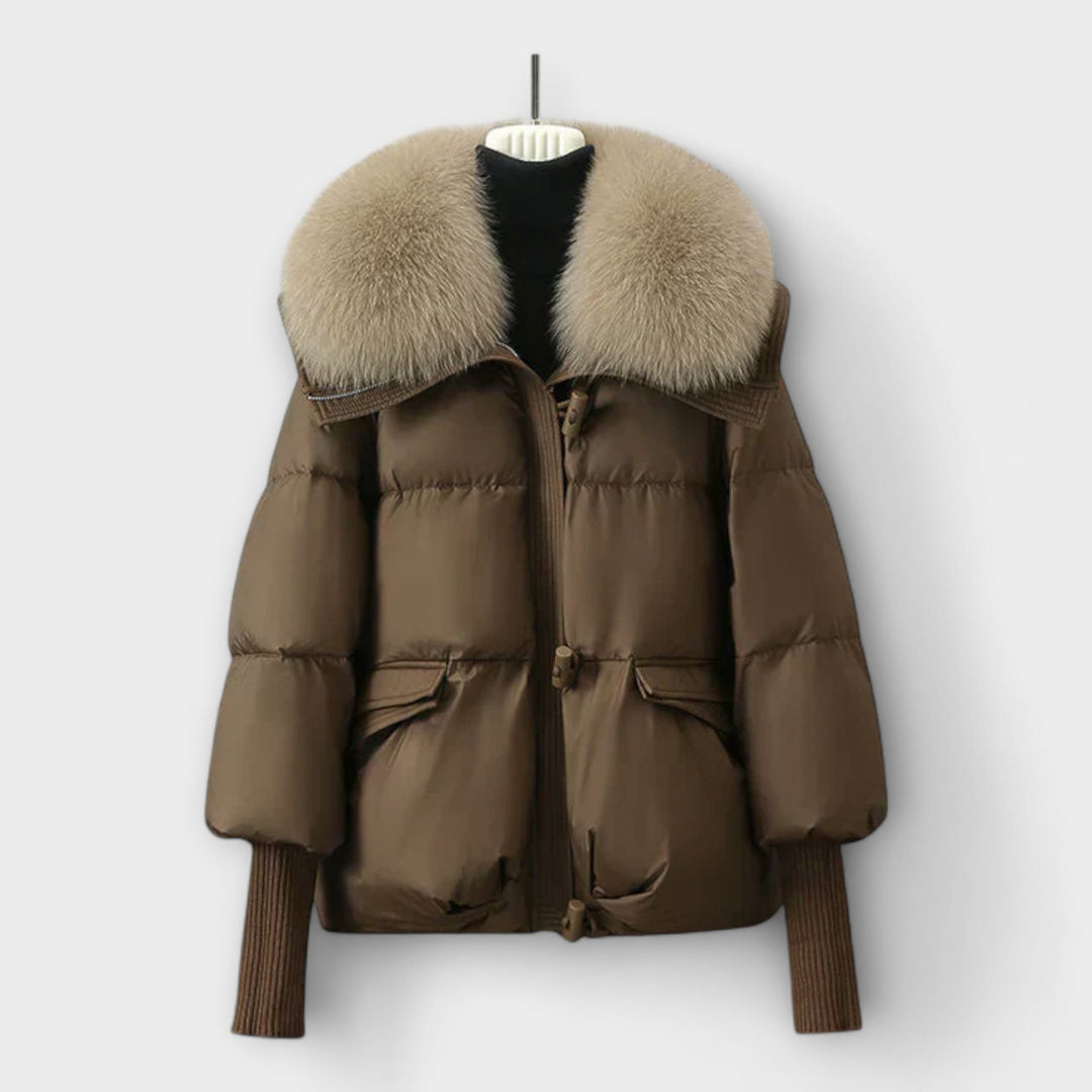 LA VENECIA | Lucyna™ - Elegante chaqueta con piel