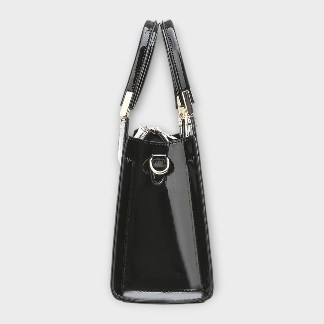 LA VENECIA |  Deolinda™ – Bolso de mano con patrón brillante de cocodrilo