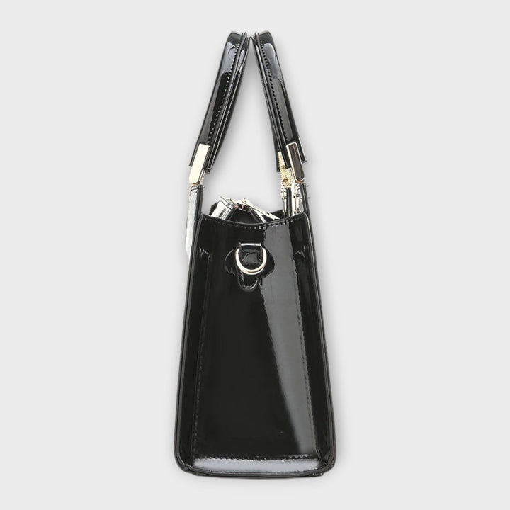 LA VENECIA |  Deolinda™ – Bolso de mano con patrón brillante de cocodrilo