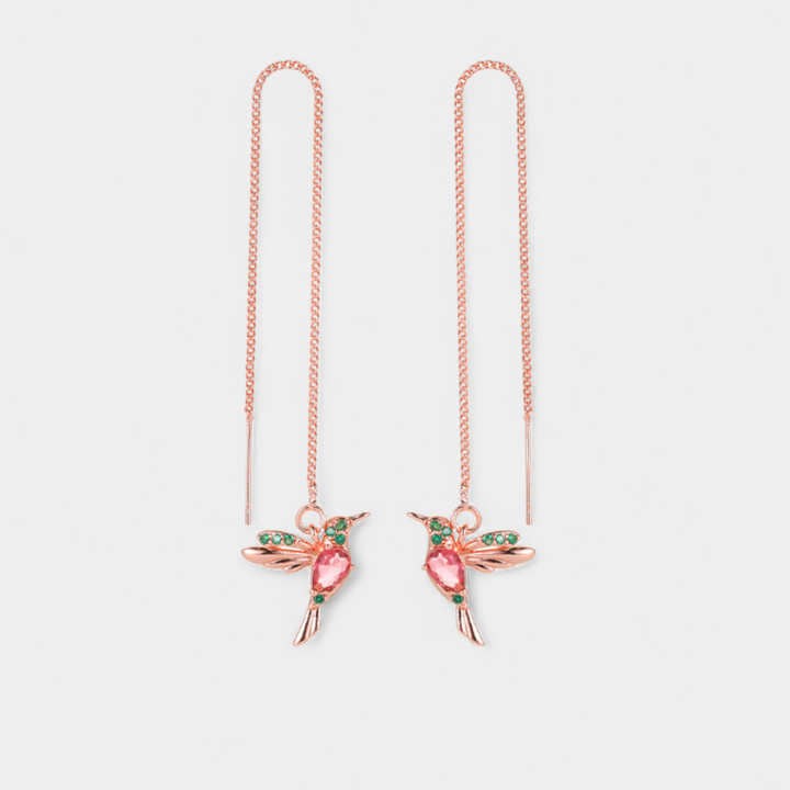 Mixed Zirconium Bird Earrings
