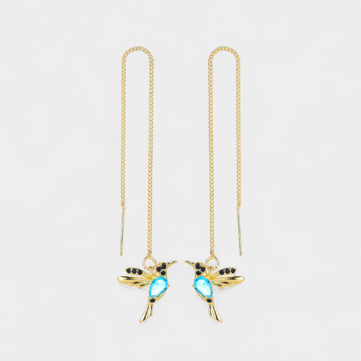 Mixed Zirconium Bird Earrings