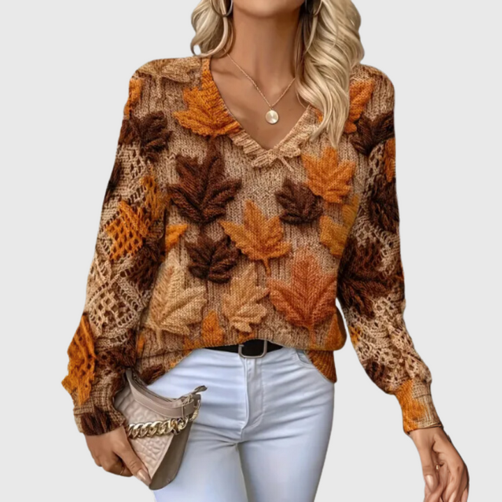 LA VENECIA | Elena™ - Jersey Elegante con Diseño Floral