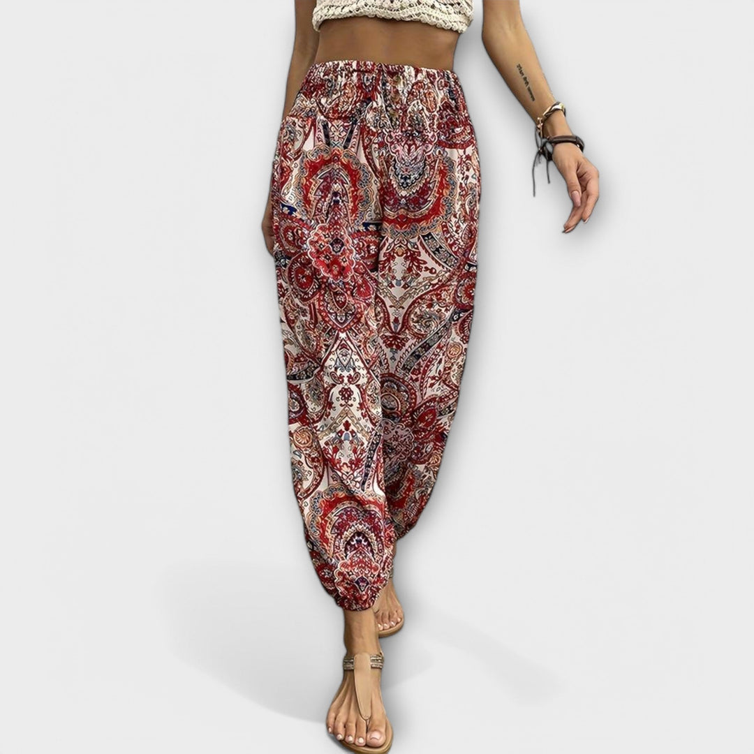 LA VENECIA | Scarlett™ - Pantalón con gráfico étnico