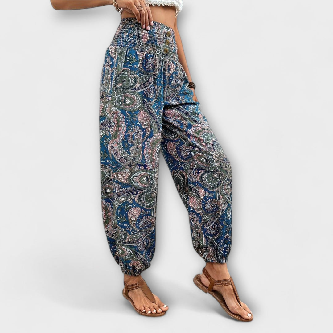 LA VENECIA | Scarlett™ - Pantalón con gráfico étnico