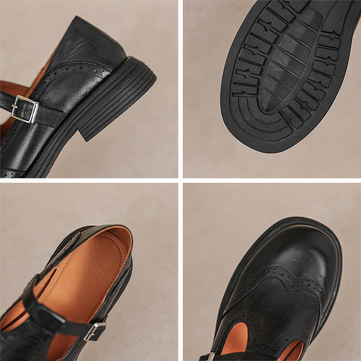 LA VENECIA | María™ - Elegantes Mary Janes de Cuero