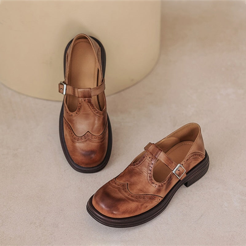 LA VENECIA | María™ - Elegantes Mary Janes de Cuero