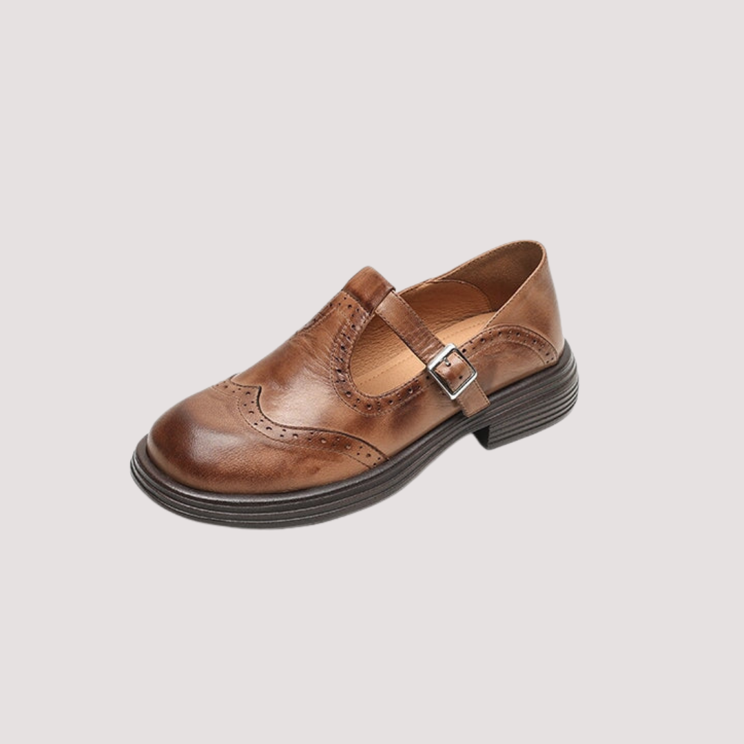 LA VENECIA | María™ - Elegantes Mary Janes de Cuero