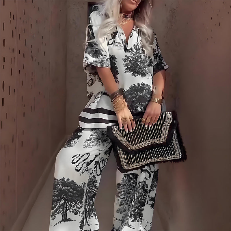 LA VENECIA | Carlota™ - Conjunto de Dos Piezas con Escote en V