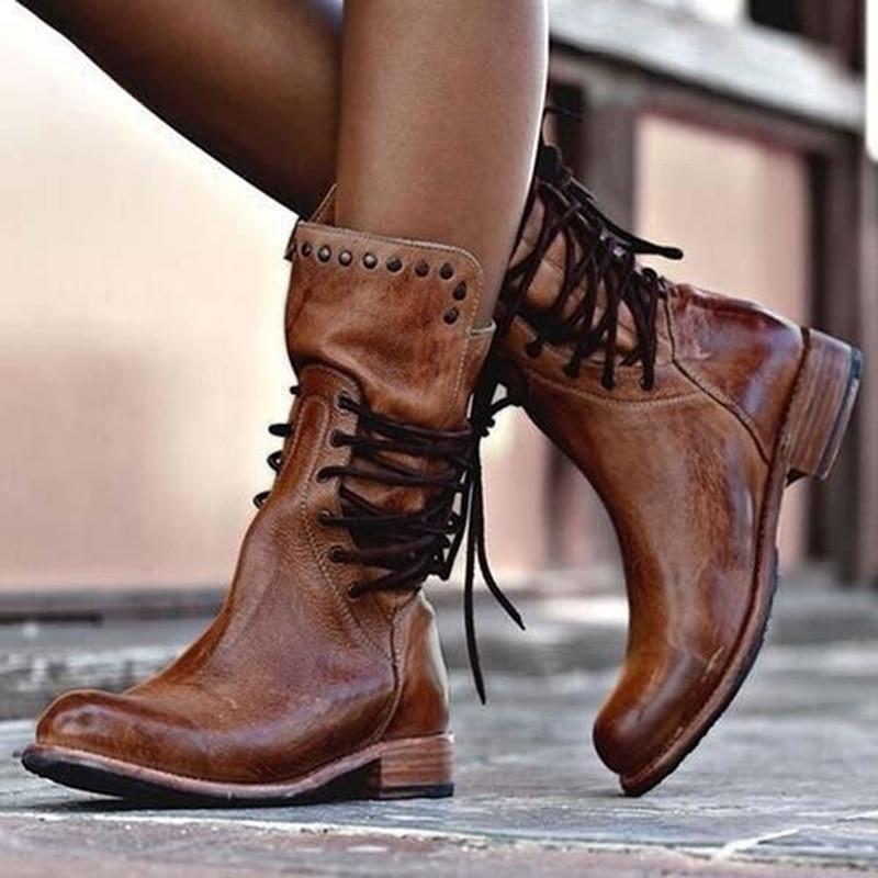 LA VENECIA | Estela™ - Botas Vintage con Cordones