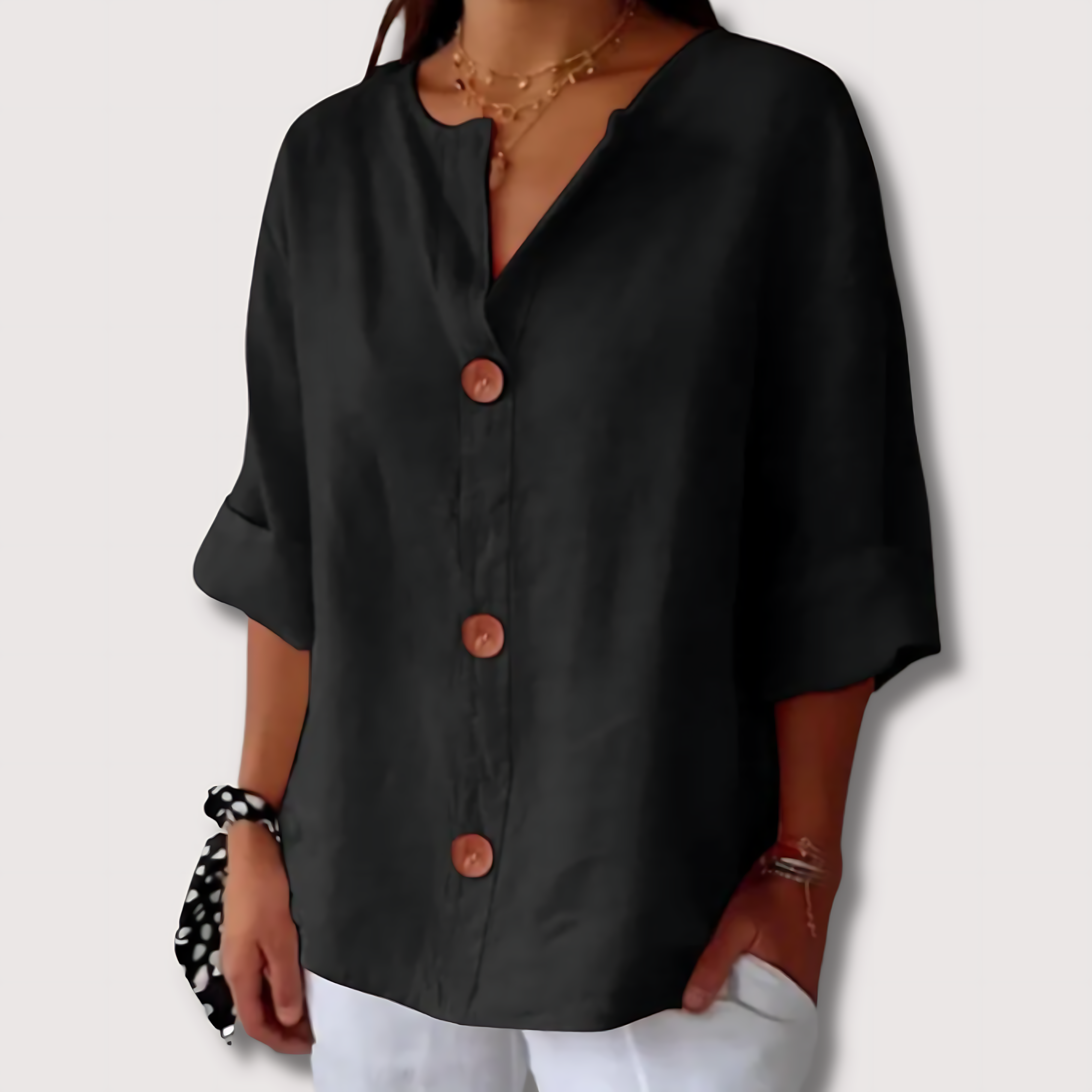 LA VENECIA | Martina™ - Blusa de Lino