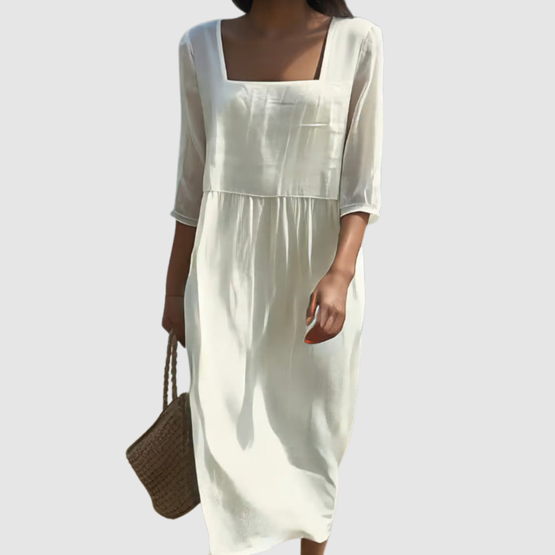LA VENECIA |  Carolina™ - Vestido Informal de Lino