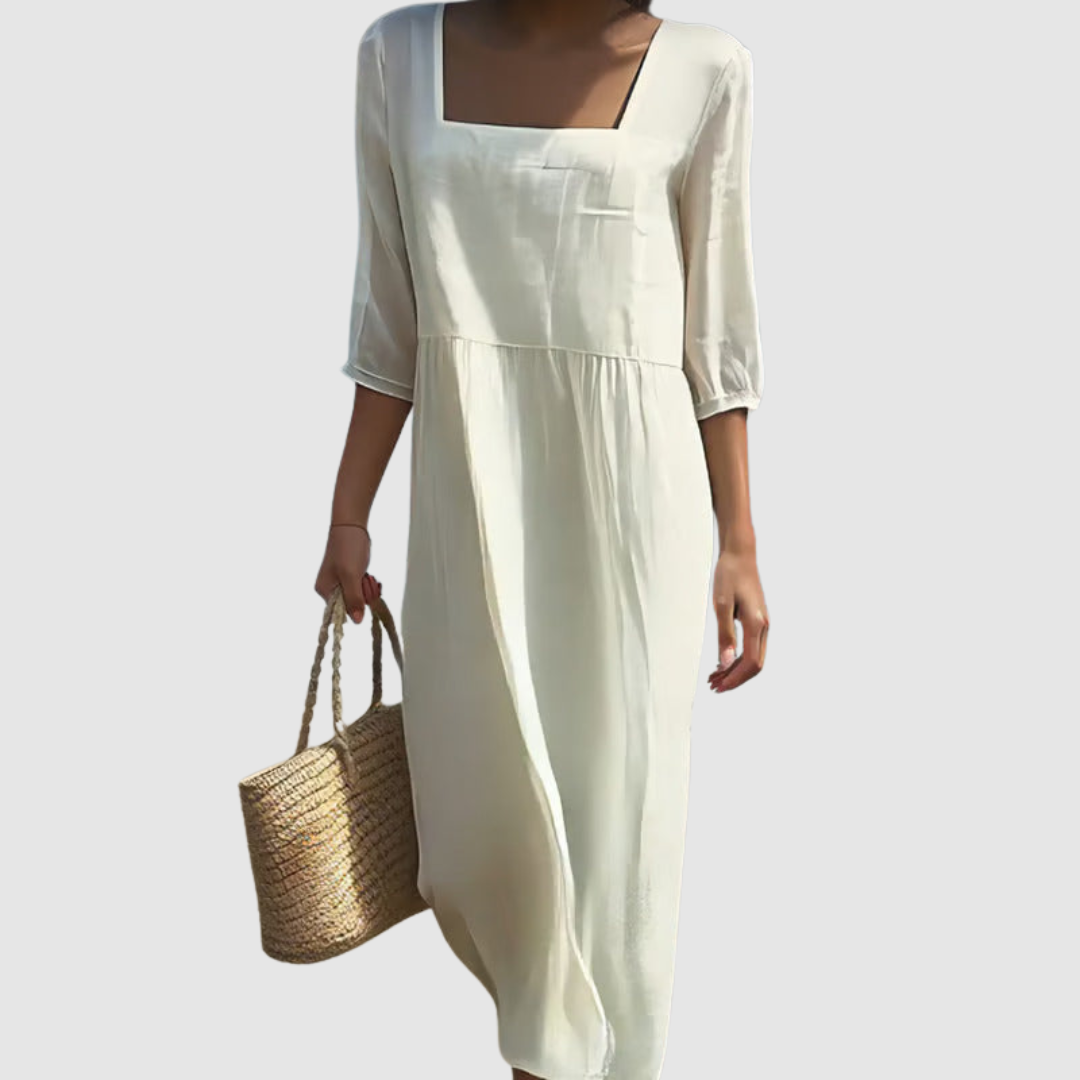 LA VENECIA |  Carolina™ - Vestido Informal de Lino