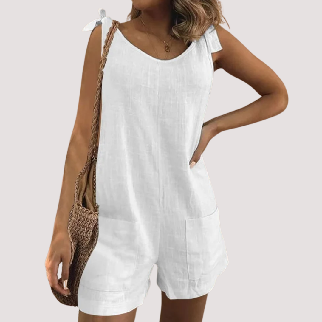 LA VENECIA | Silvia™ - Romper con Lazos en los Hombros y Bolsillos