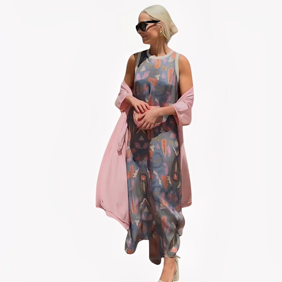 LA VENECIA | Ángeles™ - Vestido Largo con Cárdigan
