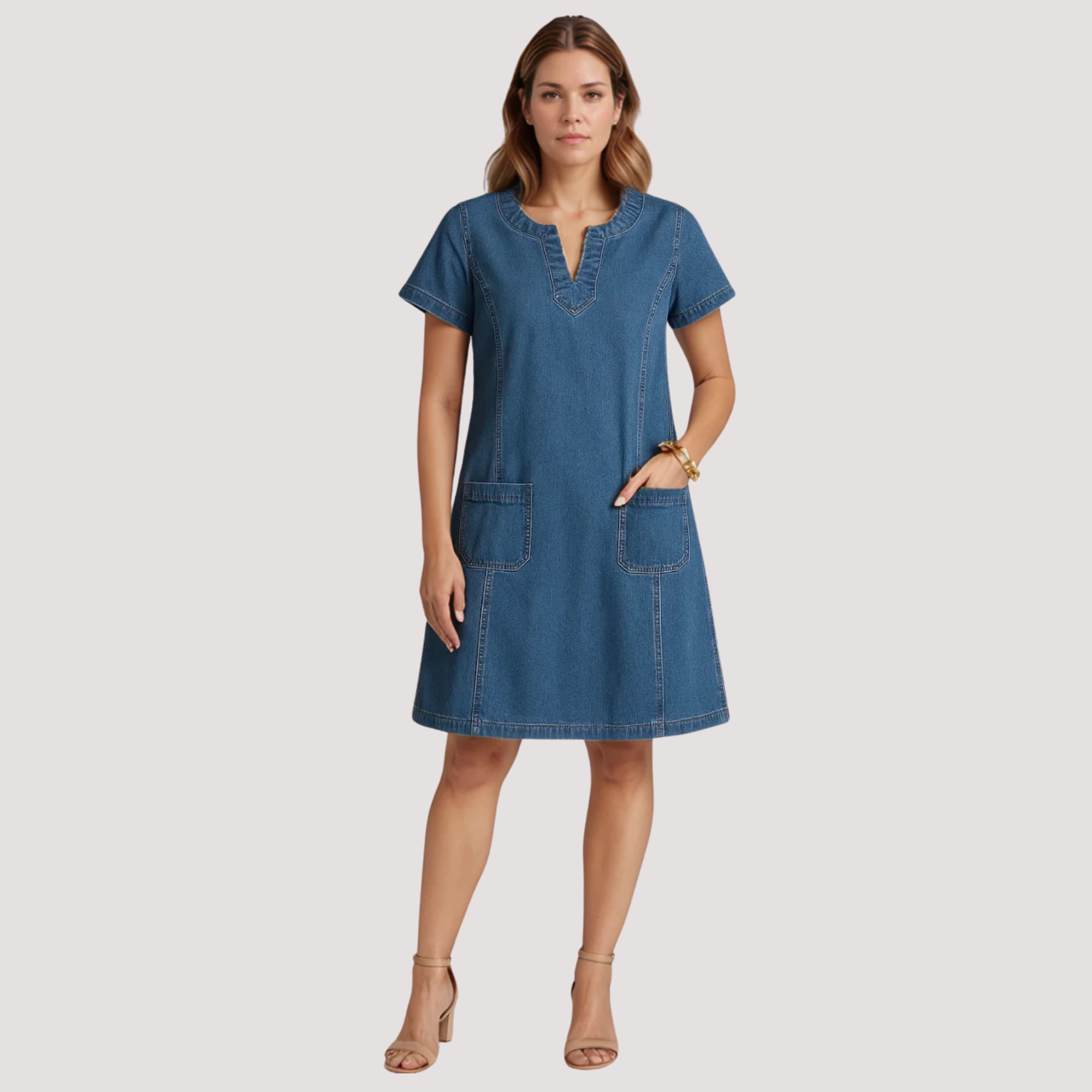 Vestido MIDI - Mar Azul