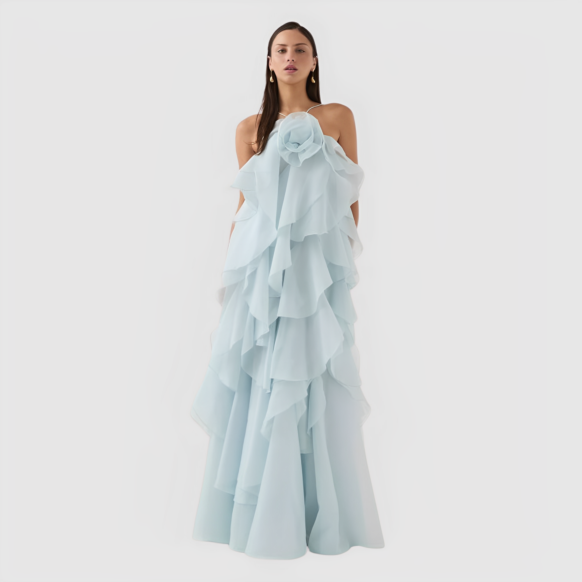 Vestido MAXI - Brisa Flor de Agua
