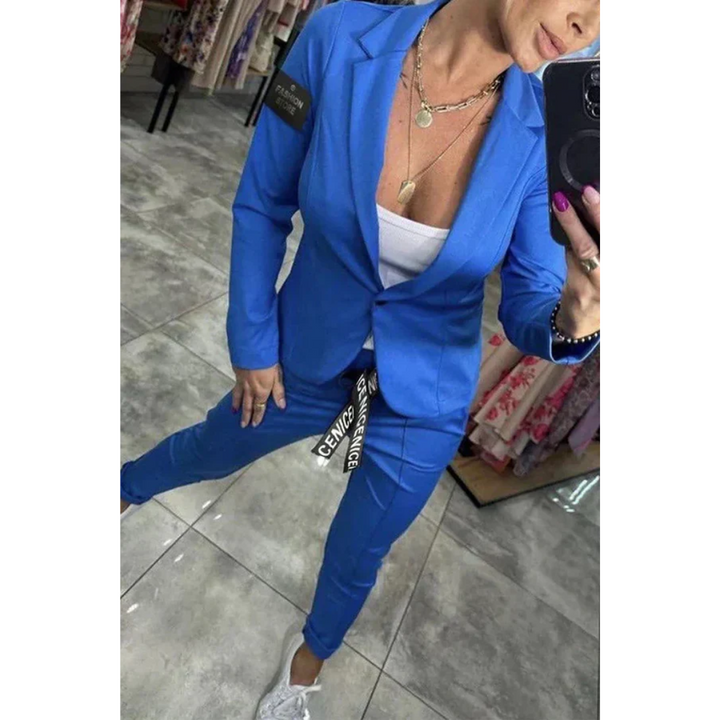 LA VENECIA | Gema™ - Conjunto a Medida con Blazer Suave y Pantalones Jogger Relajados