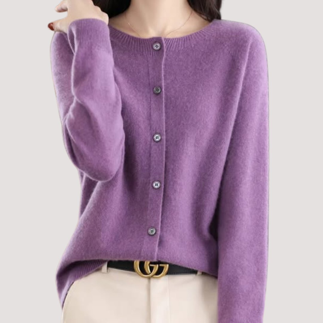LA VENECIA | Claudia™ -  Jersey de Mujer con Cuello Redondo