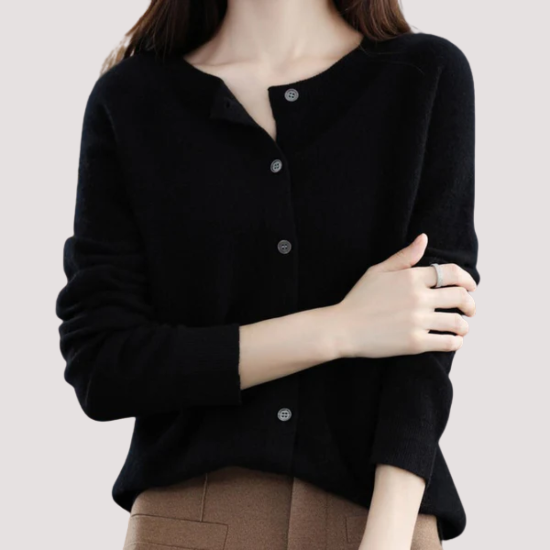 LA VENECIA | Claudia™ -  Jersey de Mujer con Cuello Redondo