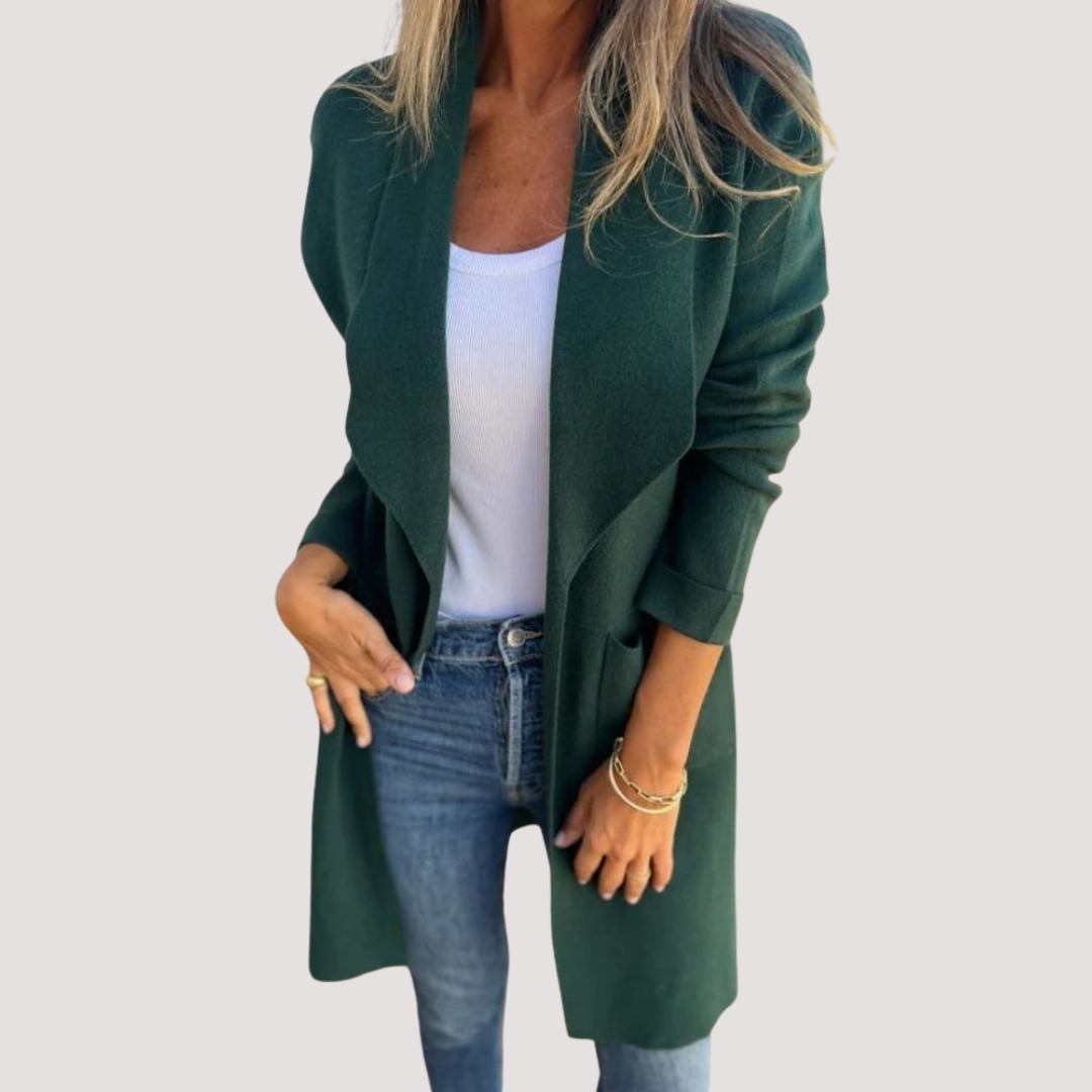 LA VENECIA | Yolanda™ - Chaqueta de punto casual con solapa