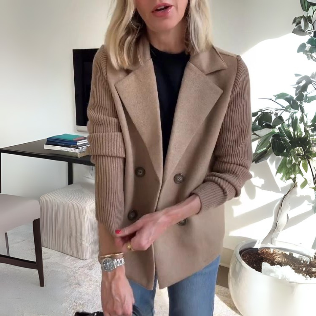 LA VENECIA | Lenora™ - Blazer Elegante de Manga de Punto de Primera Calidad