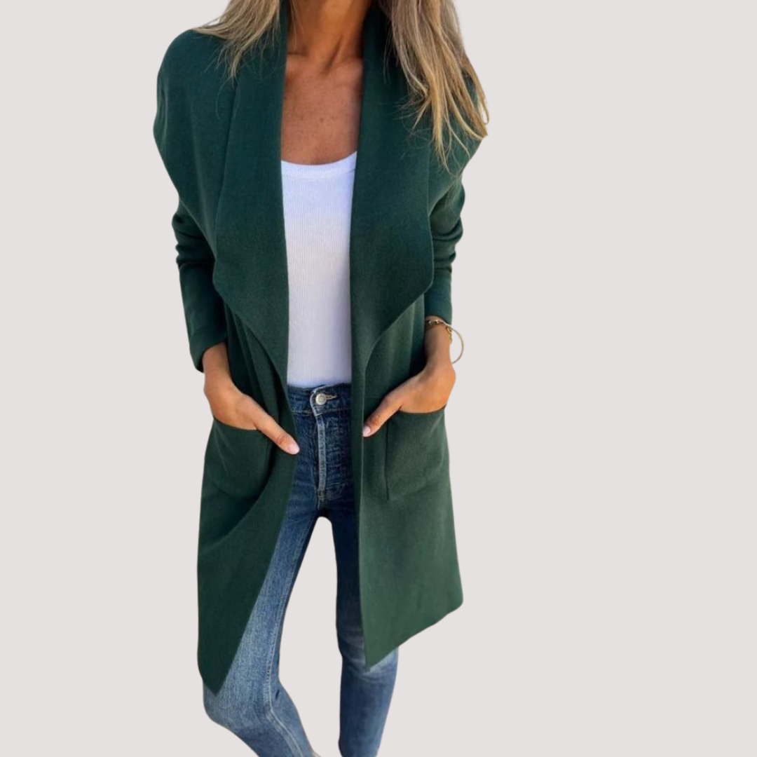 LA VENECIA | Yolanda™ - Chaqueta de punto casual con solapa