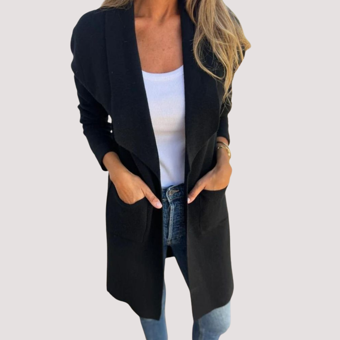 LA VENECIA | Yolanda™ - Chaqueta de punto casual con solapa