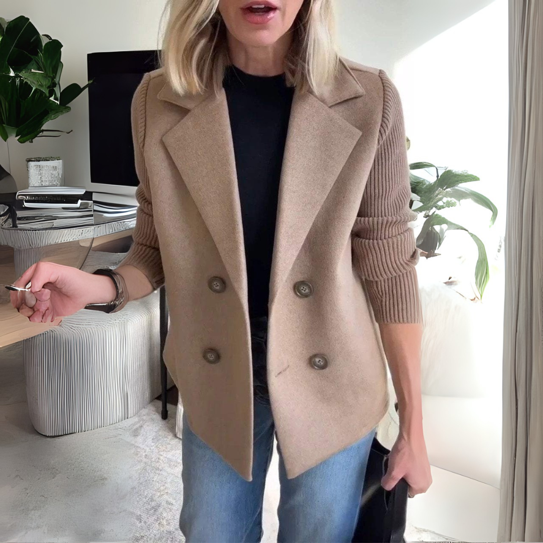 LA VENECIA | Lenora™ - Blazer Elegante de Manga de Punto de Primera Calidad