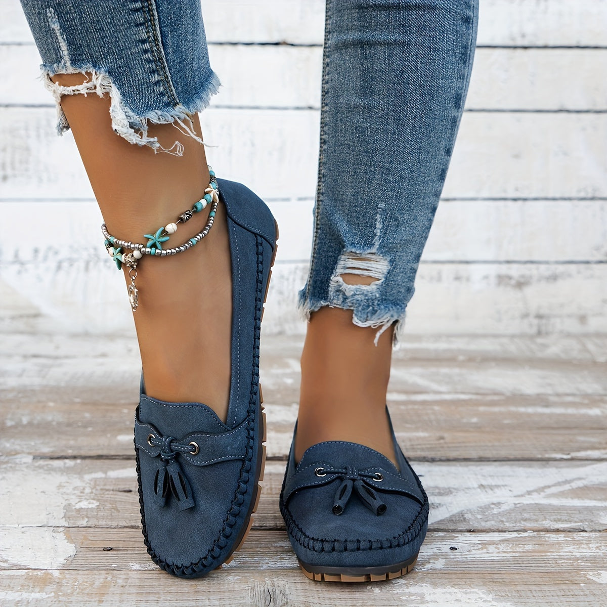 LA VENECIA | Natalia™ - Mocasines Clásicos con Borlas