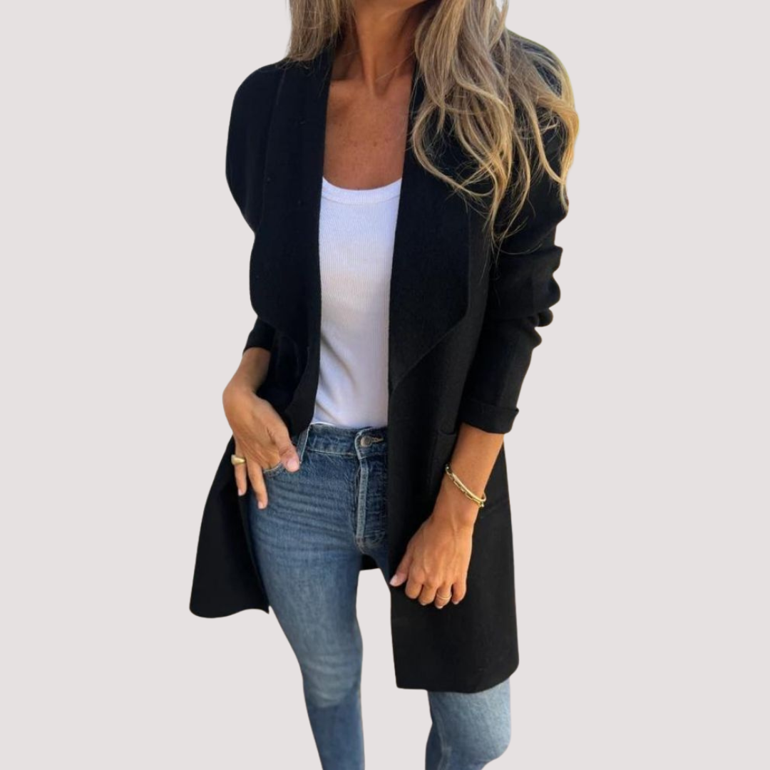 LA VENECIA | Yolanda™ - Chaqueta de punto casual con solapa
