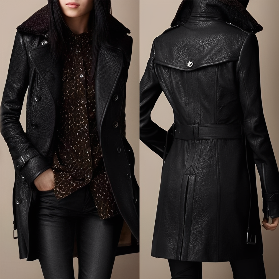 LA VENECIA | Modesta™ - Elegante abrigo de cuero