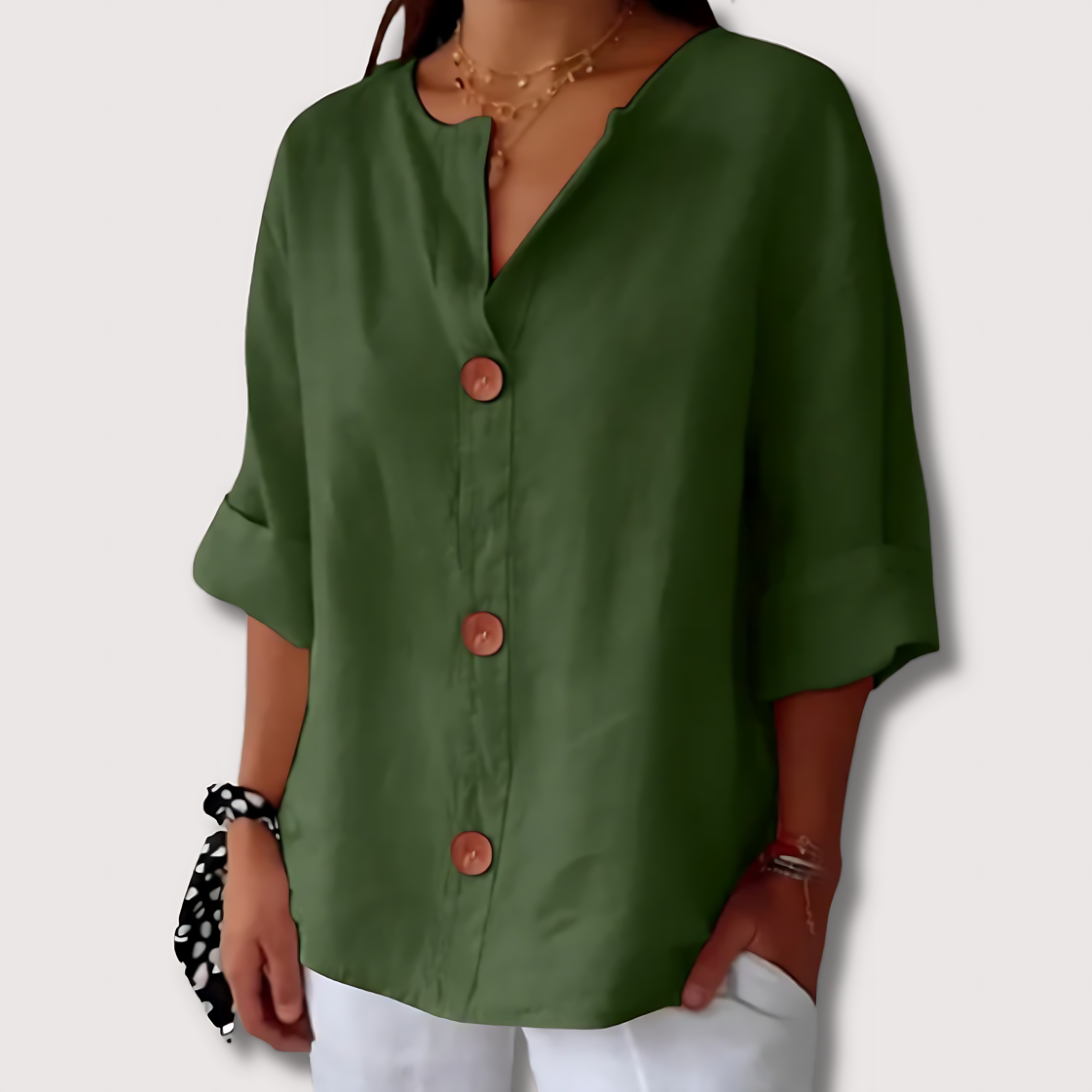 LA VENECIA | Martina™ - Blusa de Lino