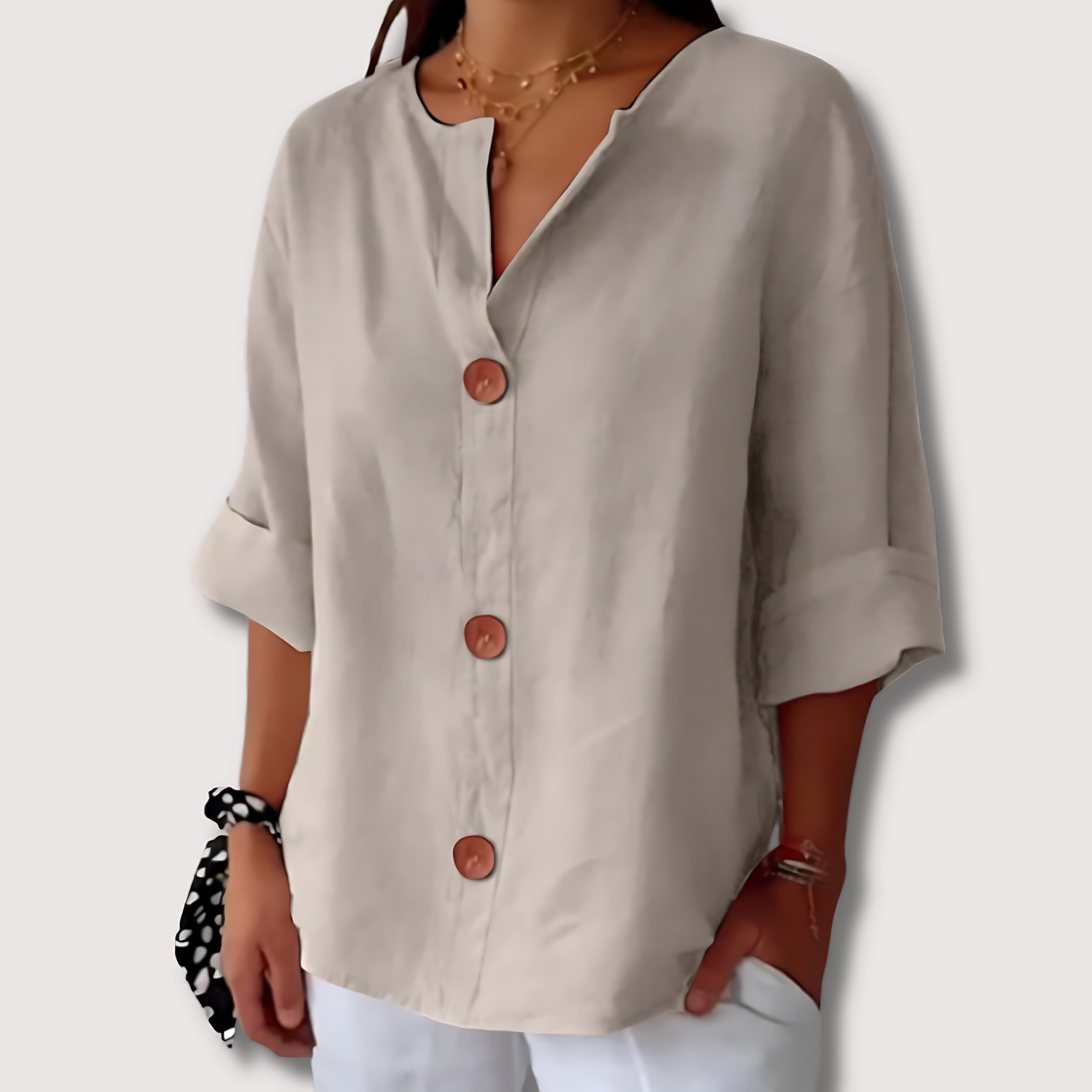 LA VENECIA | Martina™ - Blusa de Lino