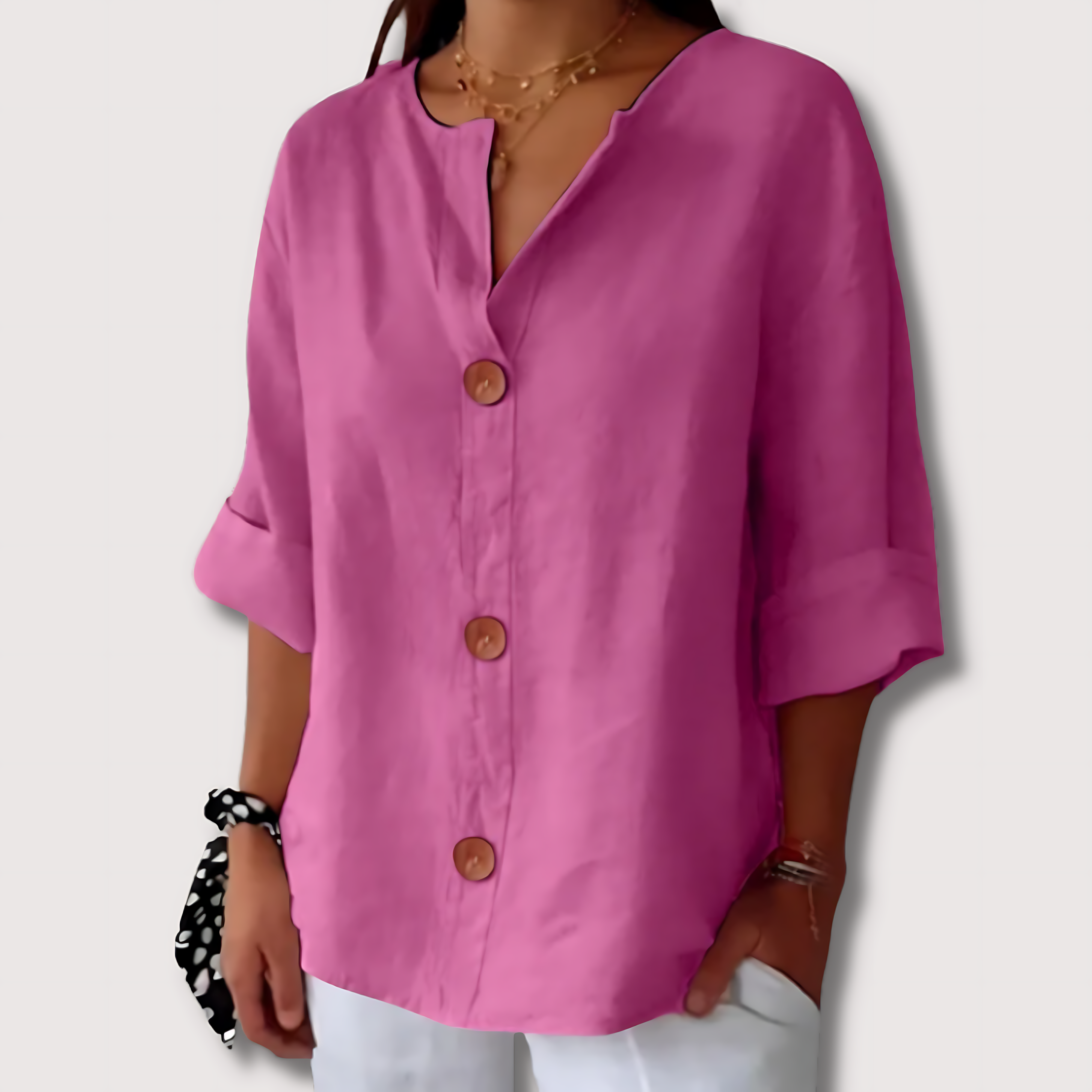 LA VENECIA | Martina™ - Blusa de Lino