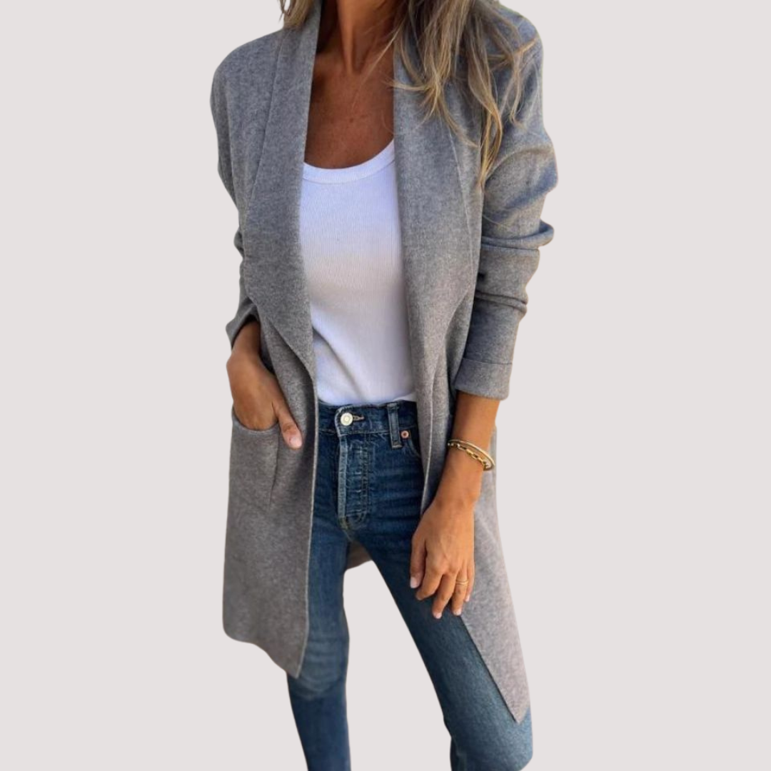 LA VENECIA | Yolanda™ - Chaqueta de punto casual con solapa