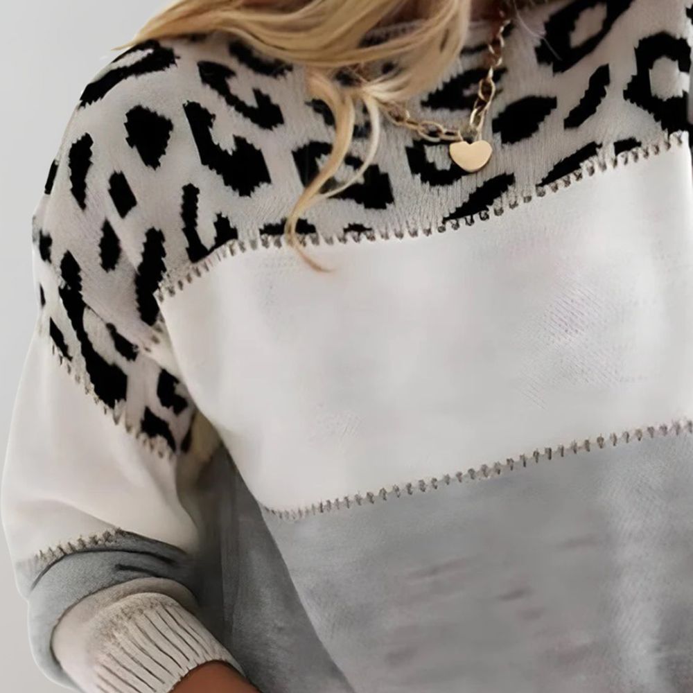 LA VENECIA | Esther™ - Suéter Casual de Leopardo