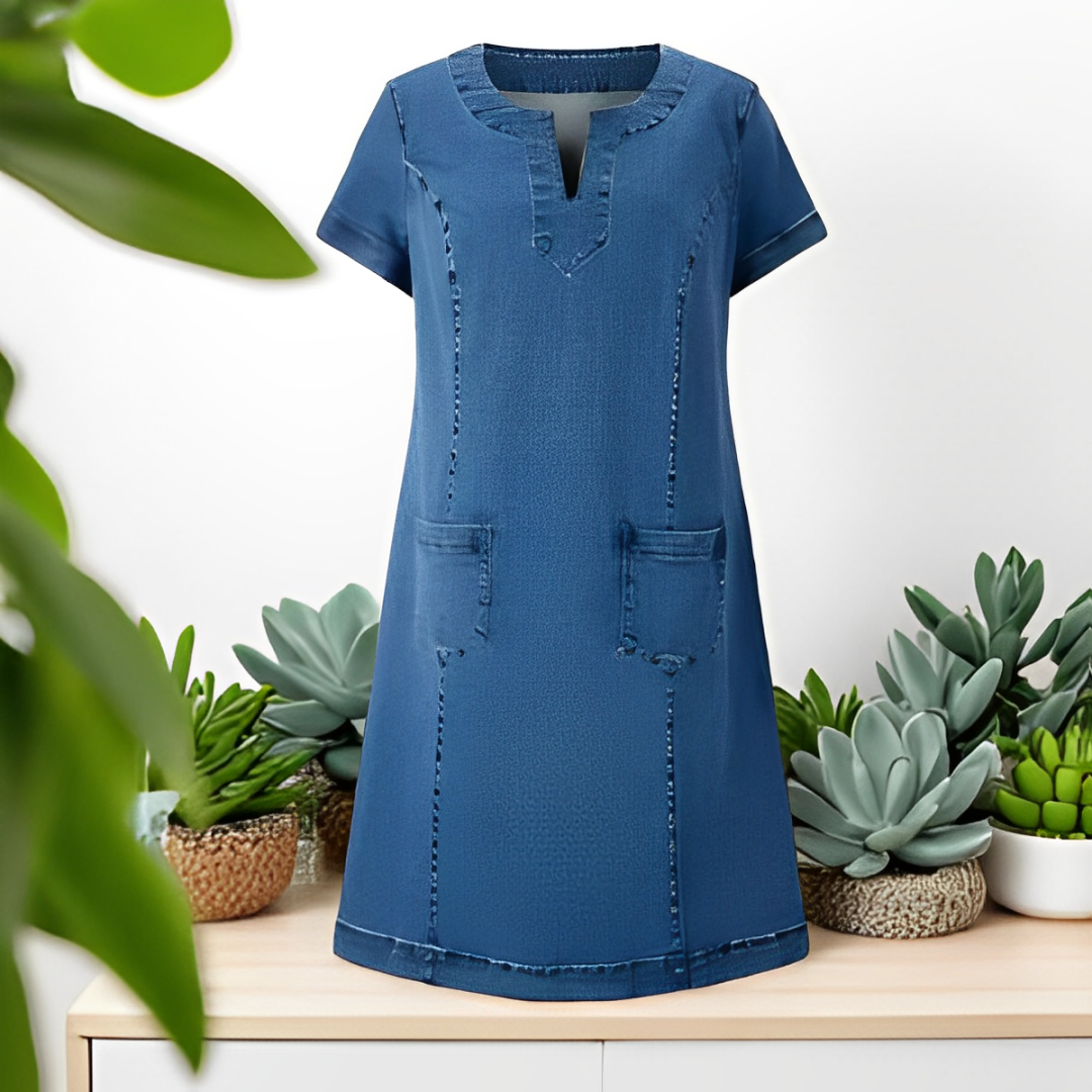 Vestido MIDI - Mar Azul
