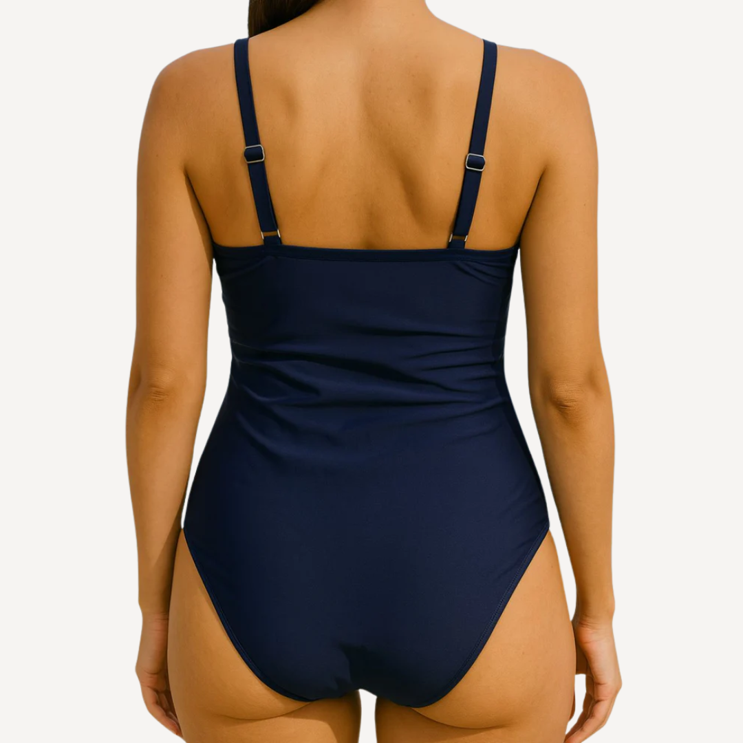 LA VENECIA | Marina™ - Bañador Cruzado con Estampado Colorido