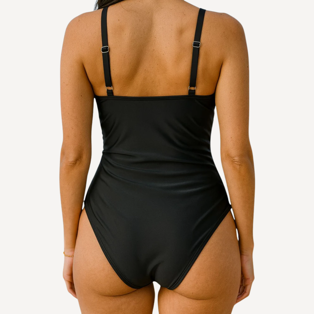 LA VENECIA | Marina™ - Bañador Cruzado con Estampado Colorido