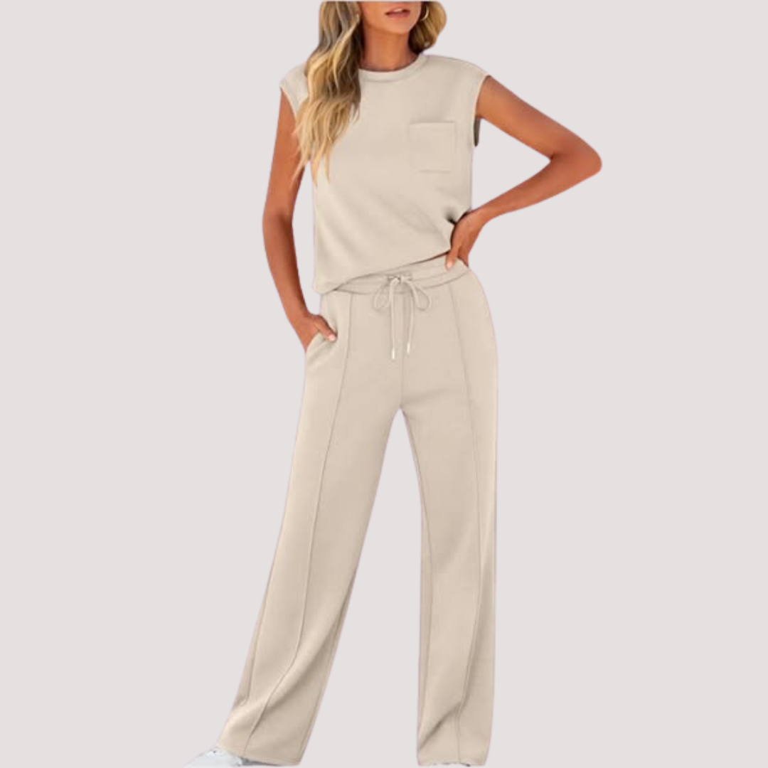 LA VENECIA | Valeria™ – Conjunto Informal de Verano Suave para Estar por Casa