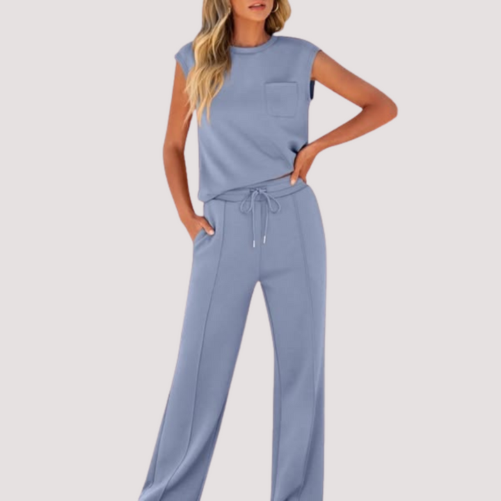 LA VENECIA | Valeria™ – Conjunto Informal de Verano Suave para Estar por Casa