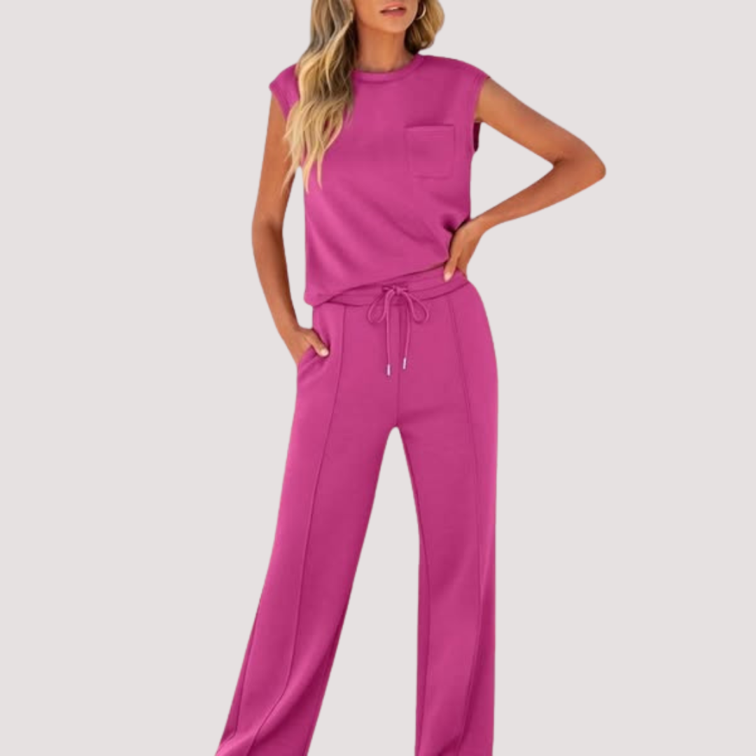 LA VENECIA | Valeria™ – Conjunto Informal de Verano Suave para Estar por Casa